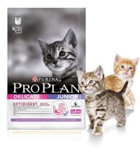 Pro Plan Delicate Kitten сухой корм для котят с чувствительным пищеварением с индейкой и рисом 1,5 кг. + 400 гр. в подарок