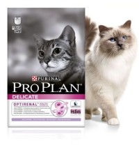 Pro Plan Delicate Adult сухой корм для кошек с чувствительным пищеварением с индейкой 10 кг + 2 кг в подарок