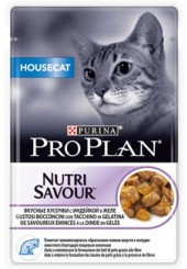 Pro Plan консервы для домашних кошек вкусные кусочки с индейкой в желе пауч 85 гр.