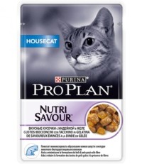 Pro Plan консервы для домашних кошек вкусные кусочки с индейкой в желе пауч 85 гр.