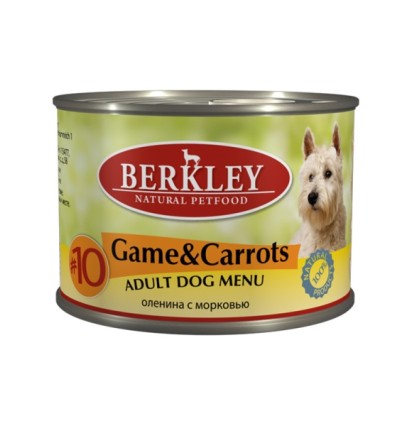 Berkley #10 для собак дичь с морковью 200 гр