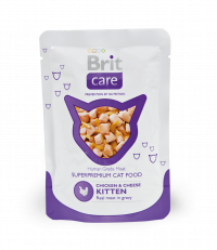 Brit Care консервы для котят с курицей и сыром пауч 80 гр.