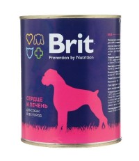 Brit для собак всех пород сердце и печень 850 гр.