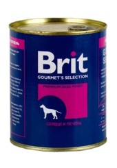 Brit для собак сердце и печень 850 гр