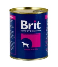Brit для собак сердце и печень 850 гр