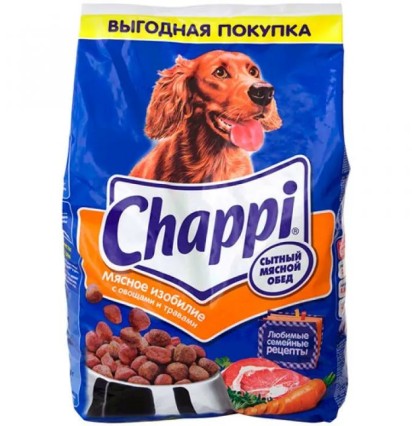 Chappi сухой корм для собак мясное изобилие 2,5 кг. 