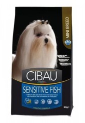 Cibau mini breed sensitive fish сухой корм для взрослых собак мини пород с рыбой 800 гр. 