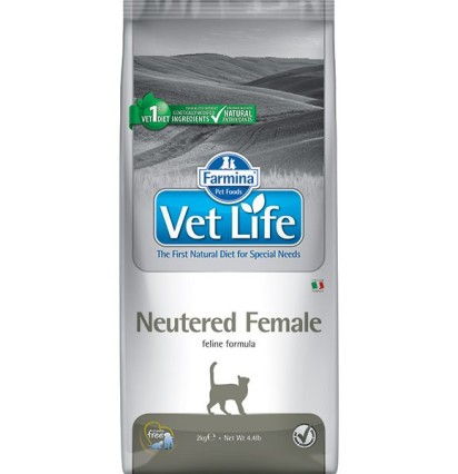 Farmina Vet Life Neutered Female сухой корм для стерилизованных кошек 10 кг. 