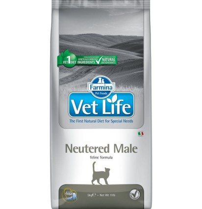 Farmina Vet Life Neutered Male сухой корм для кастрированных котов 2 кг 