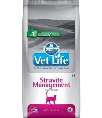 Farmina Vet Life Struvite Management сухой корм для кошек при рецидивах мочекаменной болезни и идиопатическом цистите 5 кг. 