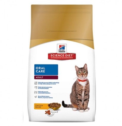 Hill's Adult Oral Care сухой корм для кошек для гигиены полости рта 1,5 кг. 