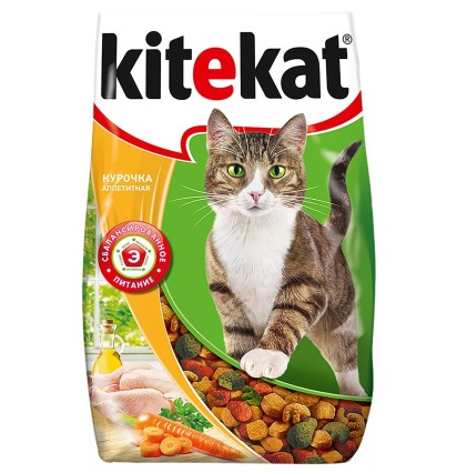 Китекет сухой корм для кошек курочка аппетитная 1,9 кг. 