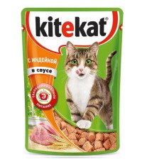 Китекет консервы для кошек в соусе с индейкой 85 гр.