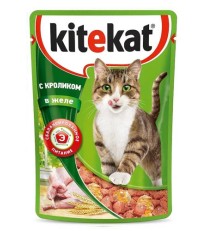 Китекет консервы для кошек в желе с кроликом 85 гр.