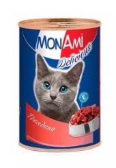 Монами консервы для кошек с говядиной 350 гр.