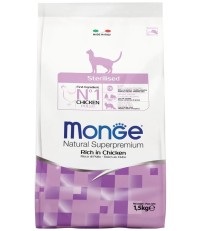 Monge Sterilised сухой корм для стерилизованных кошек с курицей и рисом 10 кг. 