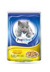 PreVital классик консервы для кошек с курицей в желе 100 гр. 