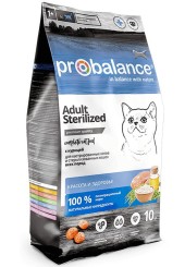 Probalance Adult Sterilized сухой корм для стерилизованных кошек 10 кг. 