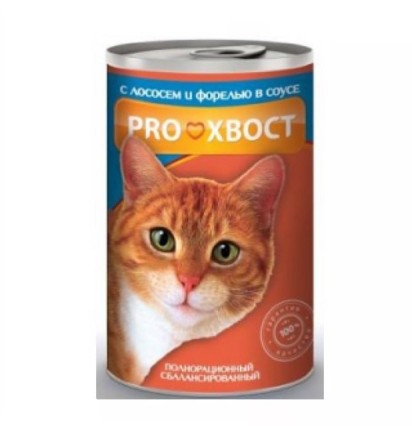 Прохвост консервы для кошек лосось 415 гр