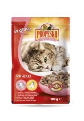 Propesko консервы для кошек с ягненком и курицей в соусе пауч 100 гр.