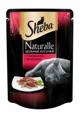 Sheba Naturalle консервы для кошек с говядиной и ягненком 80 гр