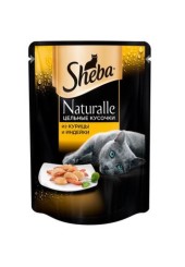 Sheba Naturalle консервы для кошек из курицы и индейки 80 гр