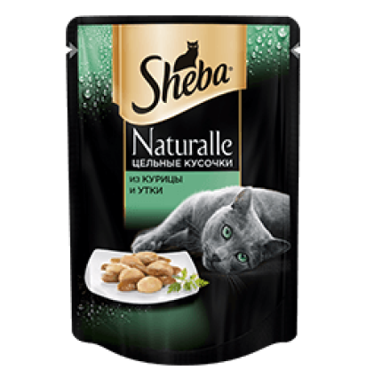 Sheba Naturalle консервы для кошек из курицы и утки 80 гр