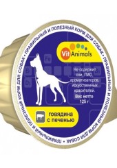 VitAnimals для собак Говядина с печенью 125 гр