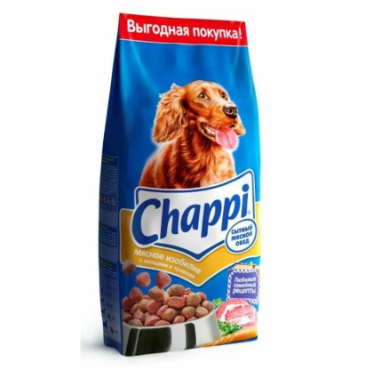Chappi сухой корм для собак мясное изобилие 15 кг. 